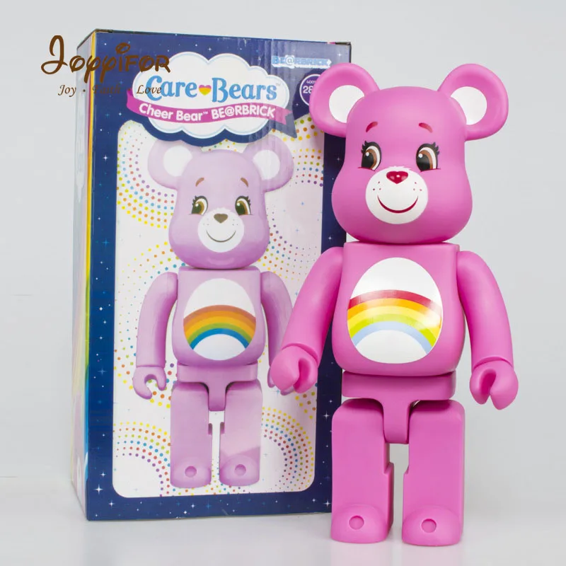 11 дюймов 400% Bearbricklys фигурки блок Медведь ПВХ прыгающий вампир Babybear Куклы Коллекционные модели игрушки для детей друзей - Цвет: Синий