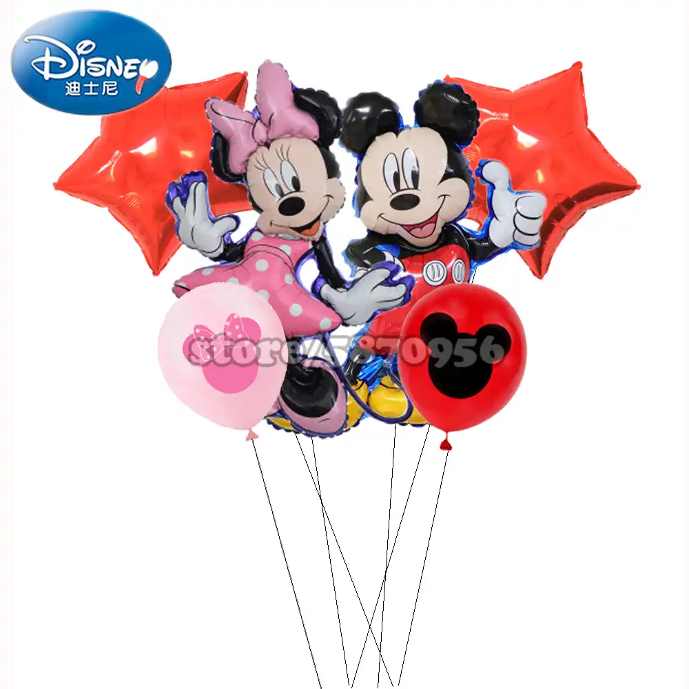 Globos Minnie Mickey Mouse Decoraciones Para Fiesta De Cumpleanos Decoracion De Ducha De Bebe De Los Ninos Fiesta Globo De Mickey Globos De Aire Aliexpress