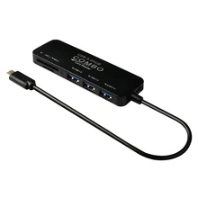 Hub USB 5 en 1 pour ordinateur, Type C à Ports multiples, lecteur de cartes, OTG