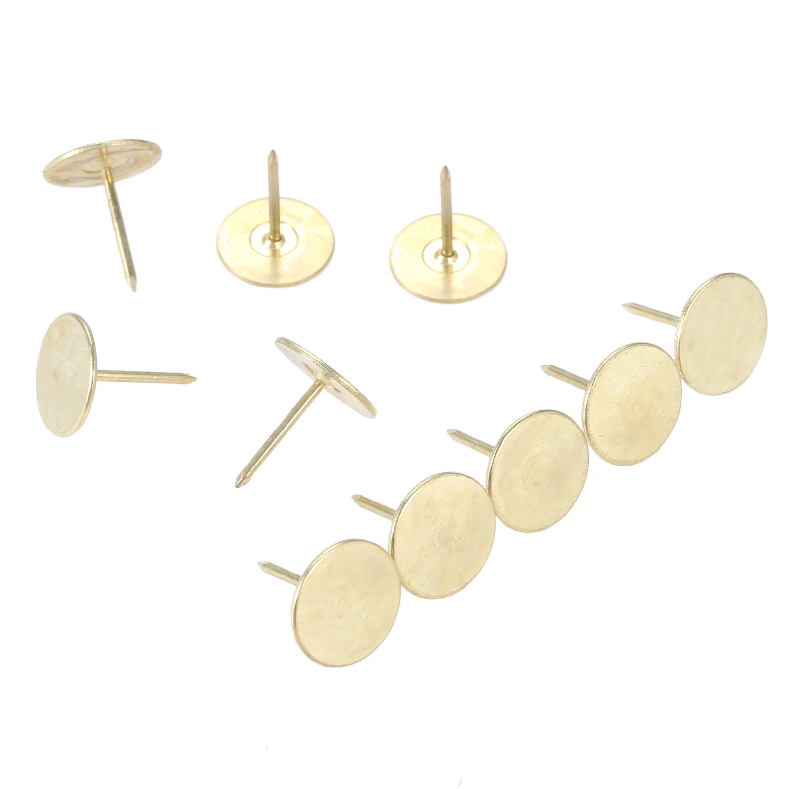 Upholstery Nails Flat Round Head Metal Pushpins 10-100pcs 15x19mm