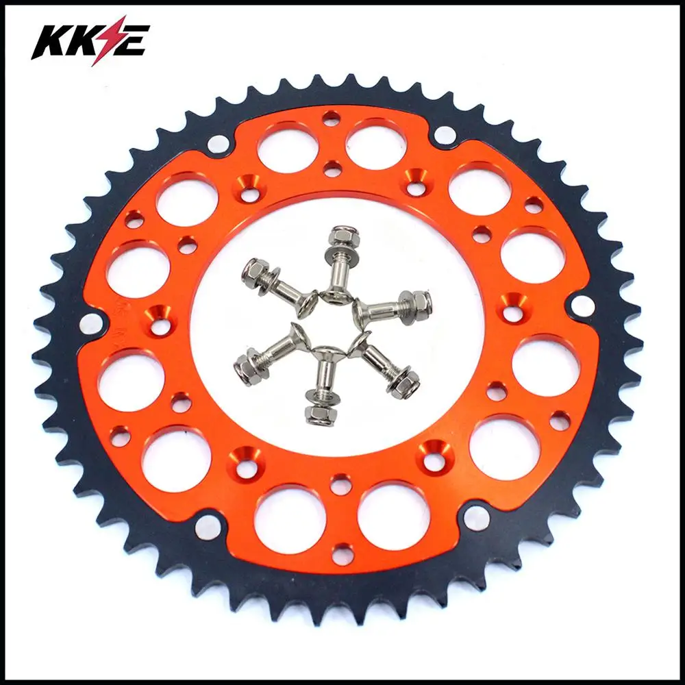 52 зуб Алюминий звездочки для KTM SX SXF XC XCF XCW SX EXC EXC-F EXC-W 125 250 300 350 400 450 500 530 1998