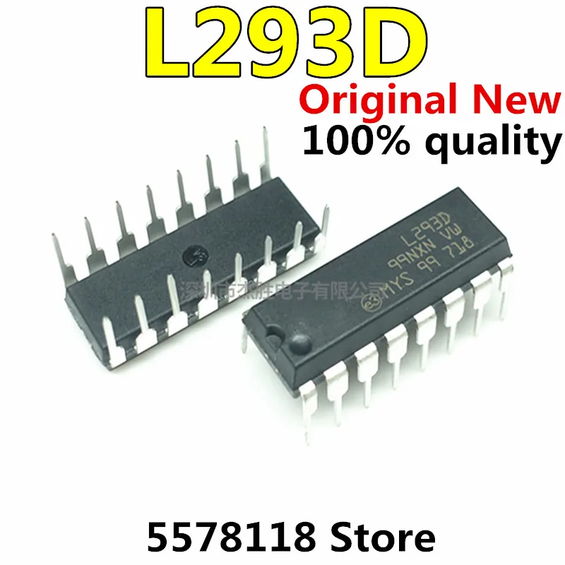 5 шт./лот Новый L293D L293 293 DIP-16 в наличии | Электронные компоненты и принадлежности