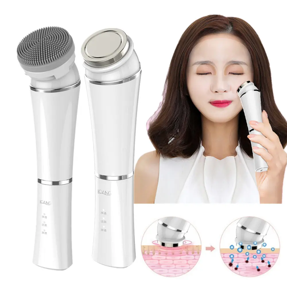 

Ultrasonic Ion Skin Scrubber Deep Face Cleaning Machine Lifting Facial Pore Cleaner Face Skin Vibration Scrubber Lift Machine