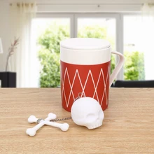 NICEYARD кости череп заварки чая креативный Лист Листья Чай Ситечко Пустой чайный пакетик чайная посуда силикон