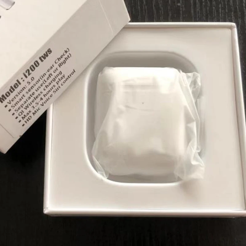i200 white I200 TWS 1:1 беспроводные Bluetooth наушники настоящая батарея в ухо стерео наушники спортивные свободные руки pk i100 i500 i9000 i10000 TWS - Цвет: i200 white