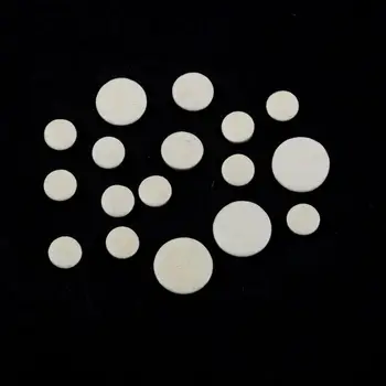 

17 Pcs White Clarinet Leather Pads Set Woodwind Musical Instruments Parts Clarinet Pads In Clarinet Accessories