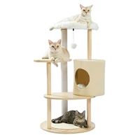 Domestic Delivery Cat Toy Scratching Wood Climbing Tree – Multi-Level Cat Furniture with Scratching Post and Mouse Toy