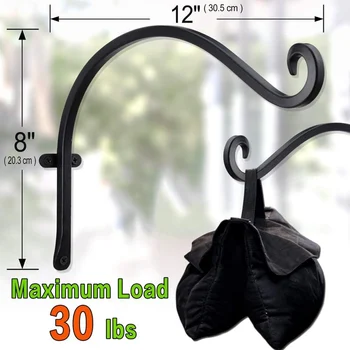 

2pcs Plant Hangers Outdoor Heavy Duty Plant Hooks for Flower Basket Wind Chime Lantern Hanging Plant Bracket _WK