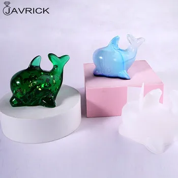 

Crystal Epoxy Resin Mold Dolphin Desktop Ornaments Casting Silicone Mould DIY Art Crafts Jewelry Decorations Making Tools
