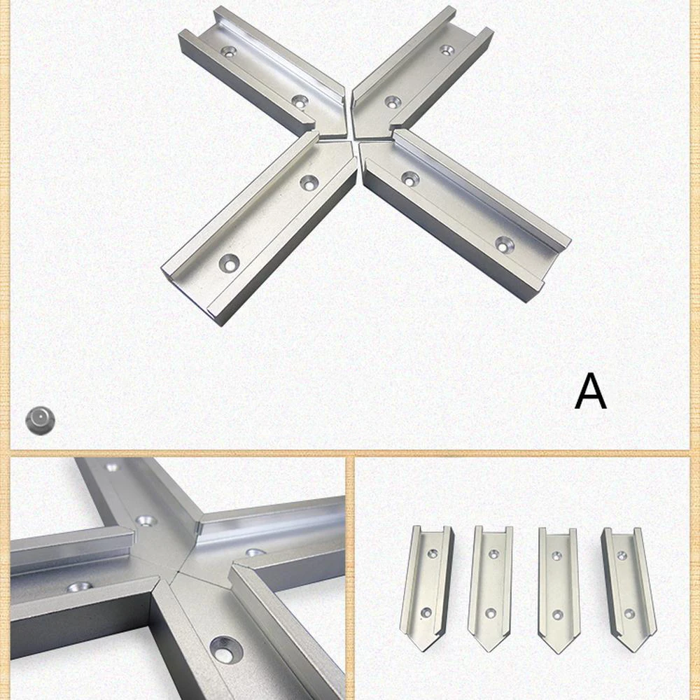  30 Type T-Track Aluminum Slot Miter Woodworking Tool Track Jig Fixture Intersection Chute for Elect