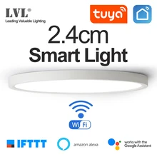 Светодиодный светильник с Умной панелью, Wi-Fi приложение Голосовое управление, работающее с Google Home Alexa Echo IFTTT, ультратонкий Светодиодный поверхностный монтаж умный дом для кухни