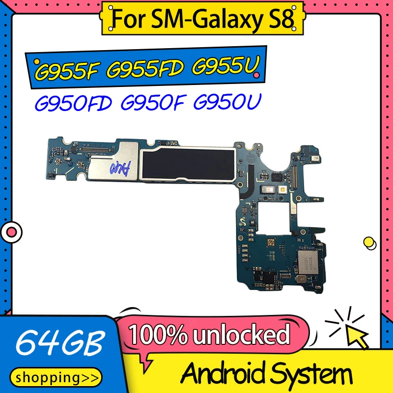 Разблокированная материнская плата для Samsung Galaxy S8 европейская версия S8/S8 Plus G955F