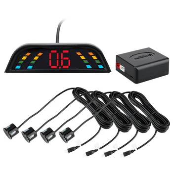 

Parking Sensor Detector System Intelligent Car LED Reverse Radar Monitor Backlight Display With 4 Sensors Parking Sensor System