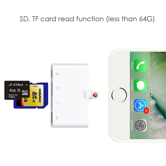 OTG czytnik TF karty SD USB matka siedzenia prędkość odczytu USB2 0 prędkości kompatybilny dla iPad iPhone 5 6 7 8 x xs iOS tanie i dobre opinie WOTOBE CN (pochodzenie) WTB-V9 Uniwersalny Apple lightning OTG reader 1080p HD For iPhone 5 6 7 8 x xs iPhoneXS Max iOS 12 OTG czytnik TF karty SD USB matka siedzenia prędkość odczytu USB2 0 prędkości kompatybilny dla iPad iPhone 5 6 7 8 x xs iOS tanie i dobre opinie WOTOBE CN (pochodzenie) WTB-V9 Uniwersalny Apple lightning OTG reader 1080p HD For iPhone 5 6 7 8 x xs iPhoneXS Max iOS 12