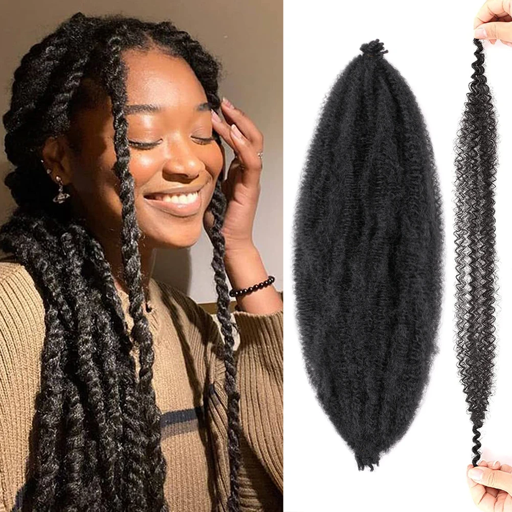 Fluffy Marley Braids Twist Croche Hair Springy Afro Twist Braiding Hair For  Distrssed Butterfly Locs Soft Crochet Locks African - Synthetic Braiding  Hair(for Black) - AliExpress