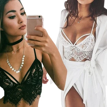 

Hollow Translucent Fashion Underwear Strap Openwork Bra Wild Vest