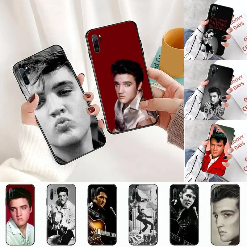 Мягкий чехол для телефона Elvis Presley на заказ Huawei P9 P10 P20 P30 Lite 2016 2017 2019 plus pro P smart |