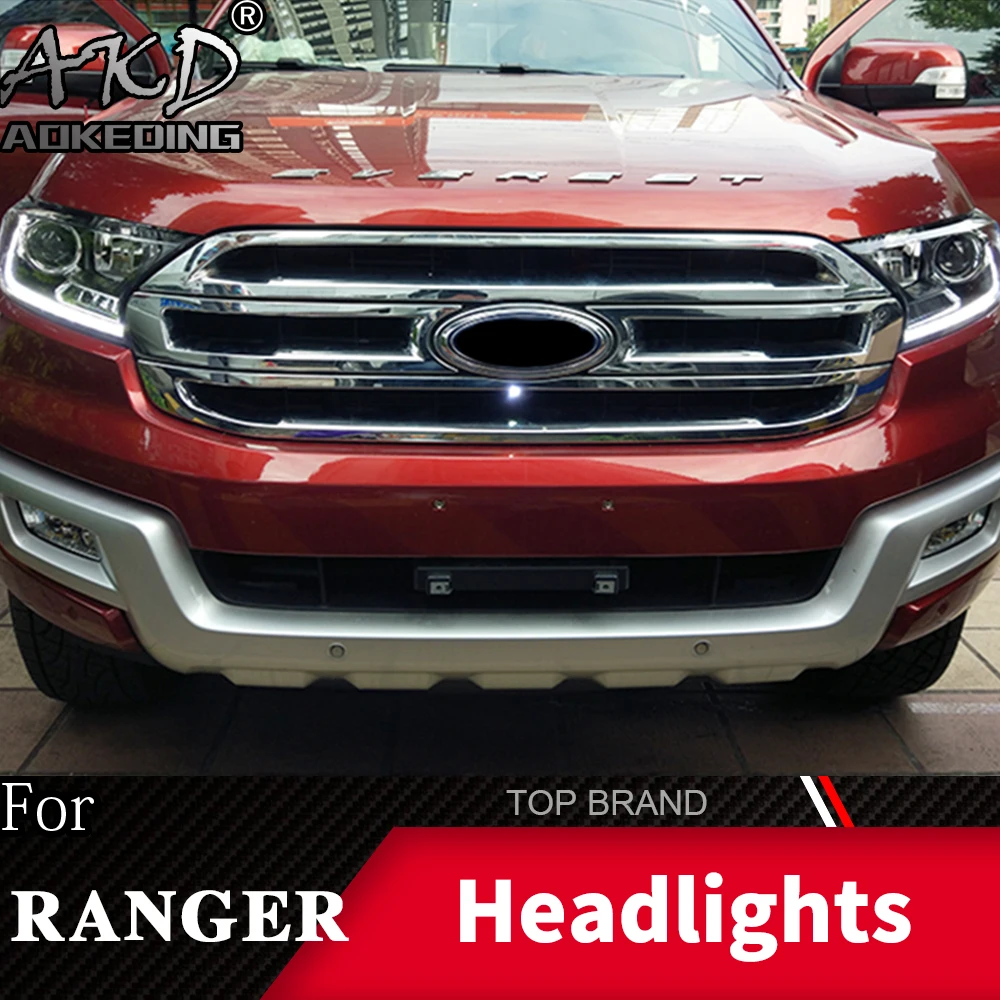 Головной фонарь для Ford Everest- фары Ranger Противотуманные фары Дневные ходовые огни DRL H7 светодиодный Биксеноновая лампа автомобильный аксессуар