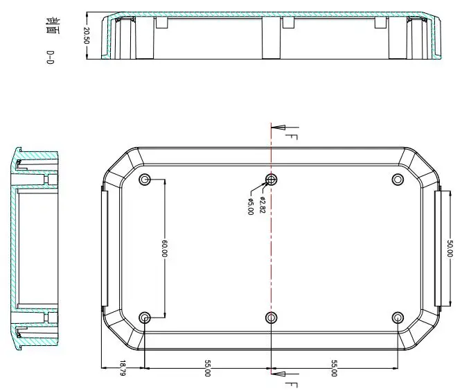 szomk handheld plastic box for electronics instrument housing plastic enclosure for pcb design junction box device project box (32)