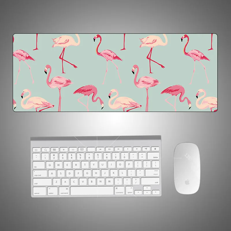 

Flamingo Pattern Rubber Mouse Pad Pattern 800*300*4M Pc Tablet Gamer Computer Laptop Mouse Pad Decorate Desk Pad