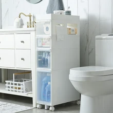 22 см пластиковые ящики разделитель полка узкий пол тип ванная комната шкафы для хранения туалет стеллаж для хранения боковой шкаф ящик Органайзер