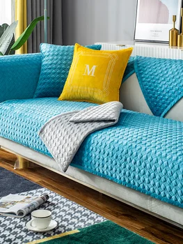 

New Crystal Velvet Thicken Sofa Cushion Sofa Cover Sofa Towel Couch Cover Seat Cover for Living Room Corner Sofa Towel