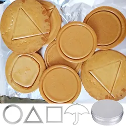Molde cuadrado para pastel de azúcar, juego de calamar de TV coreana, bricolaje, paraguas, estrella, triángulo, juego de supervivencia, cocina, gran oferta