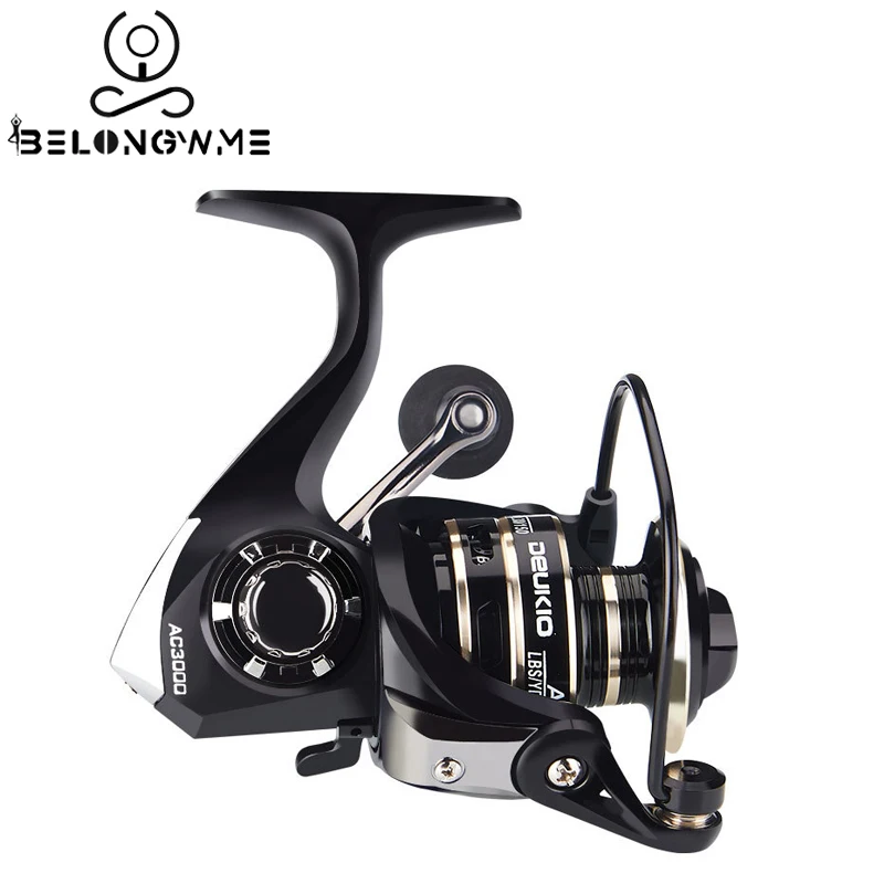 

BELONGWME Fishing Reel 8KG Max Drag 5.5:1 Gear Ratio High Speed Spinning Reel Metal Steel Handle Line Fishing Accessories