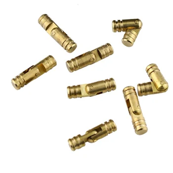 

100PCS/LOT Solid Brass Jewelry Chest Music Box Wine Wooden Case Hidden Invisible Concealed Barrel Hinge 4mm 5mm