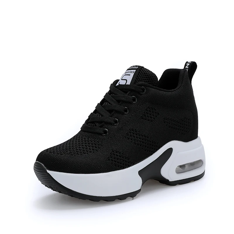 

Women Wedge Platform Shoes Zapatos De Mujer Fashion Casual Sneakers Woman Increased Internal Leisure Walking Soft Shoes Ladies