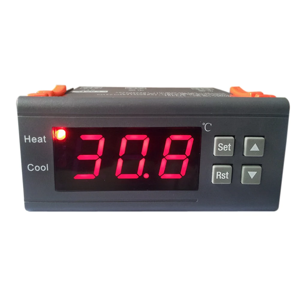 12V Digital Temperature Controller Thermostat With Sensor Probe -40℃ To 120℃