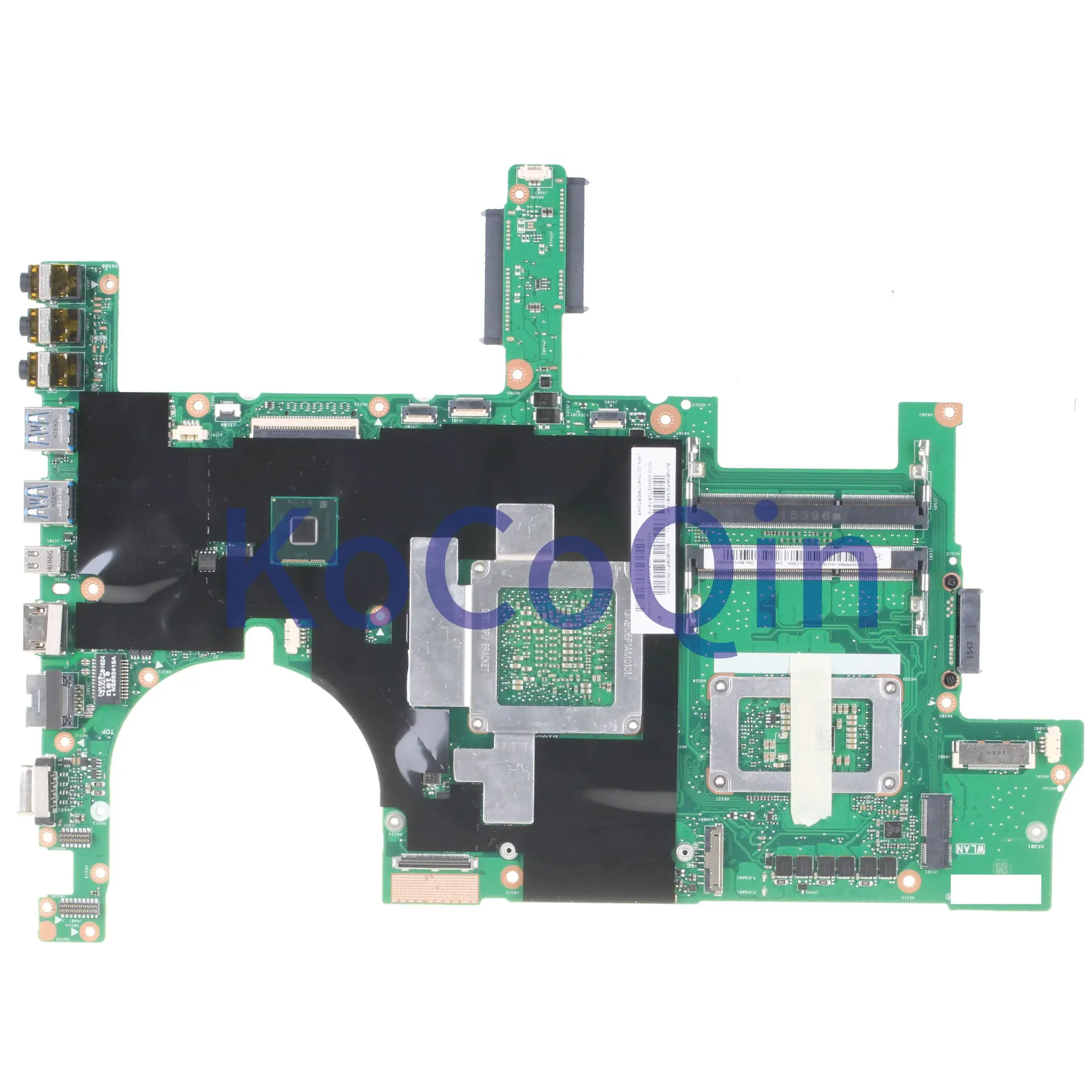 low cost  KoCoQin Laptop motherboard For ASUS G751JY I7-4710HQ GTX98M Mainboard REV:2.5 SR1PX N16E-GX-A1 test