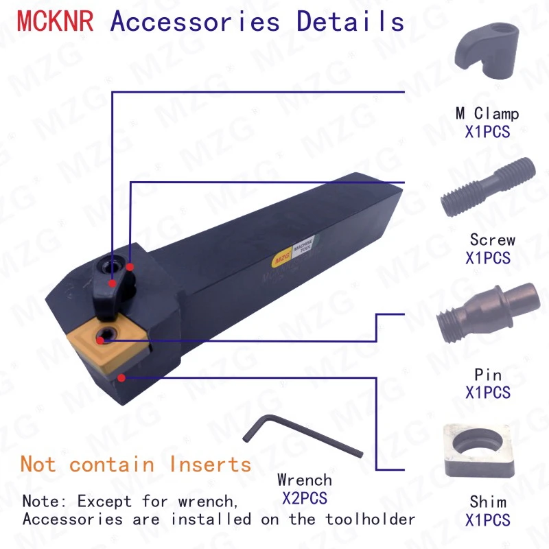 Mocask MCKNR Расточные резцы MCKNR2020K12 обработка бар токарный станок с ЧПУ держатели карбида вольфрама вставки внешние токарные инструменты