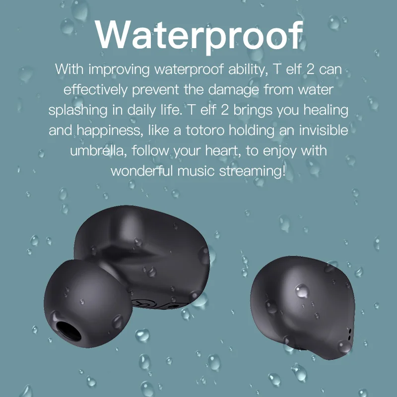 Bluedio беспроводные bluetooth наушники для телефона T elf 2 TWS стерео спортивные вкладыши