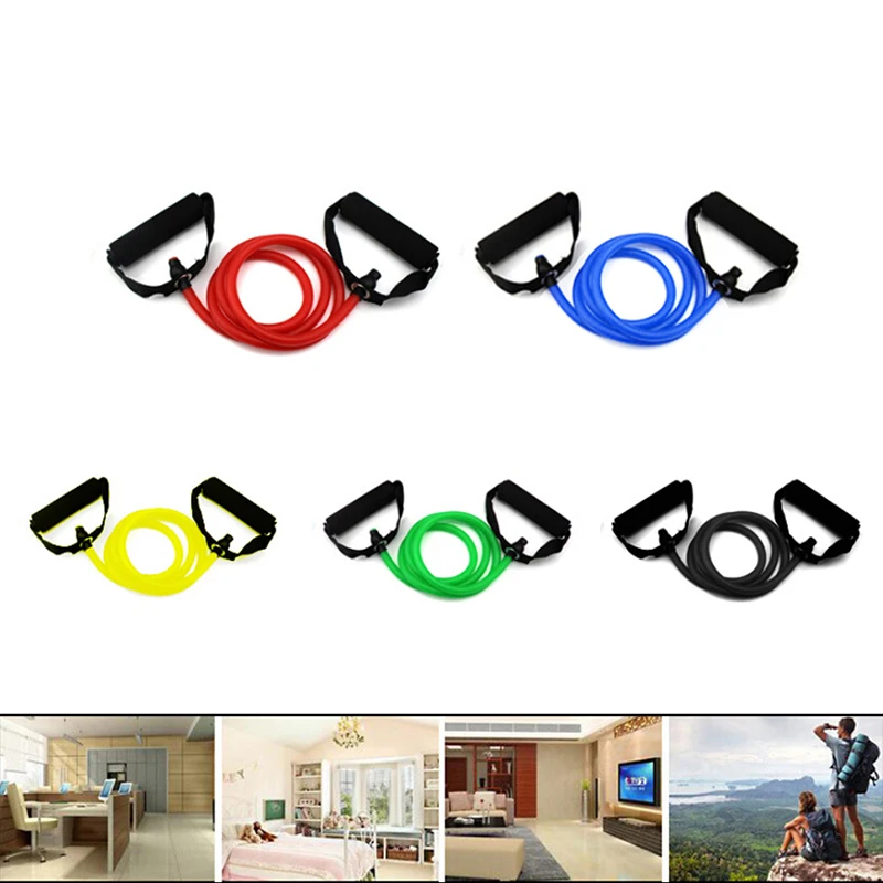 

Exercise Resistance Band Elastic Pilates Latex Tube Gym Yoga Fitness Workout