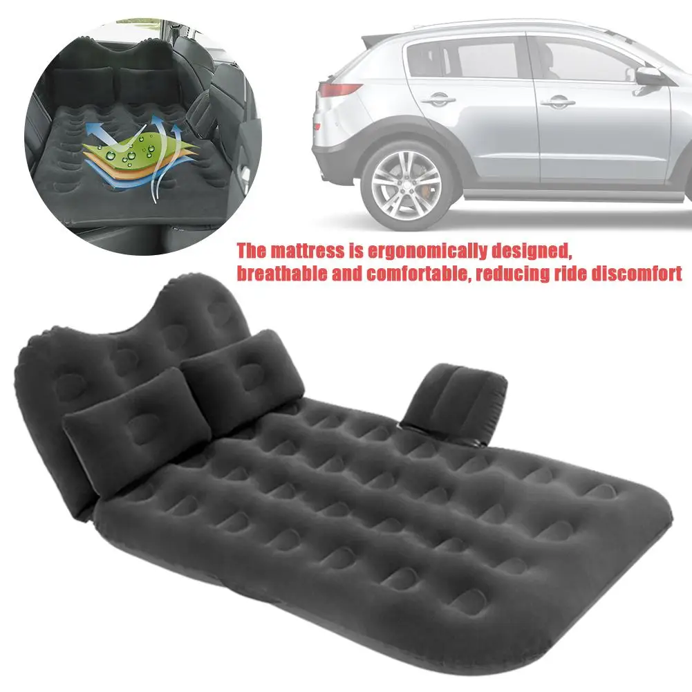 Надувная кровать для путешествий автомобиля, кемпинг, надувной диван, автомобильный надувной матрас, заднее сиденье, подушка для отдыха, спальный коврик, подголовник