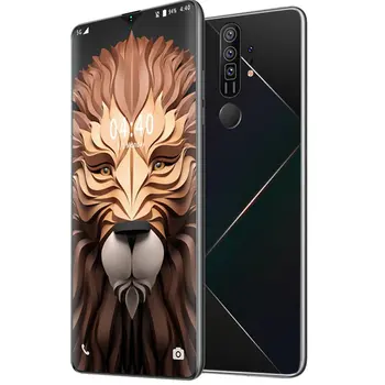 

M60 + 6.7 Water Drop Screen 2 + 16GB True Fingerprint Mobile Phone Facial Recognition Battery 4800mAh Android 10.0 Smart Phone