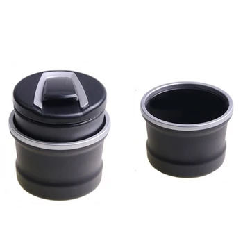 

1Pcs Portable Detachable Car Smoking Car Ashtray Blue LED Light Smokeless Ashtray Cigarette Block Non-Slip Rubber