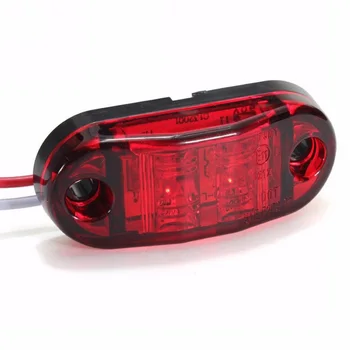 

Car Lamp Vehicles Side Marker Light Indicator Parking 12V Mount Rear 2 Diode Oval Clearance Truck IP65 Waterproof