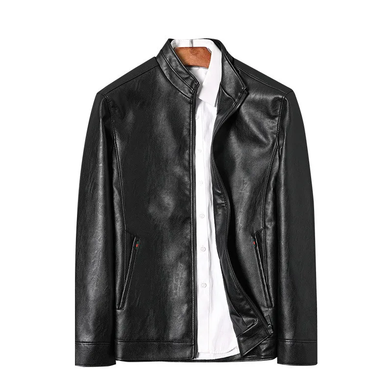 

Men Leather Jacket Autumn Winter Fashion Vintage PU Motorcycle Bomber Jackets 2019 New Plus Size Coats Chaqueta Moto Hombre