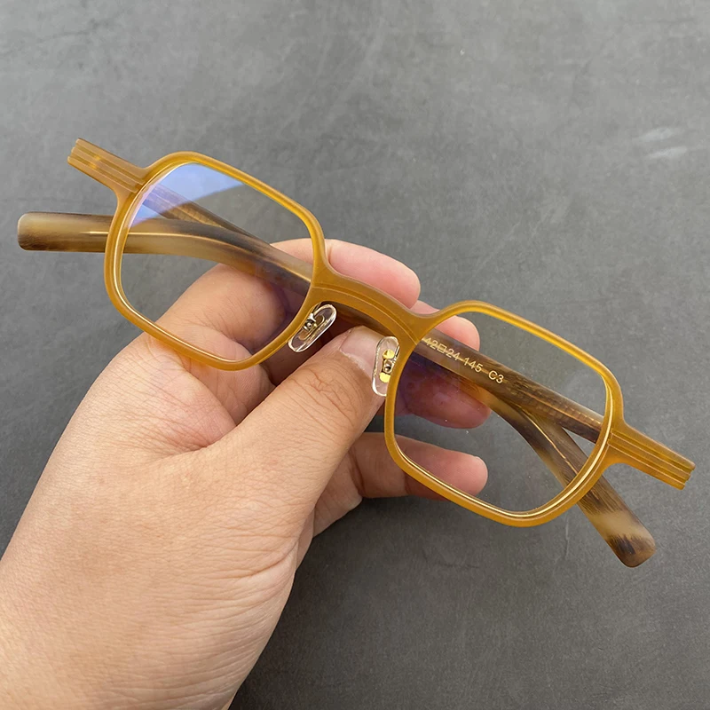 2020 Acetate Transparent Glasses Men Vintage Square Eyeglasses Frame Women Optical Prescription Spectacle Frames Clear Eyewear | Аксессуары