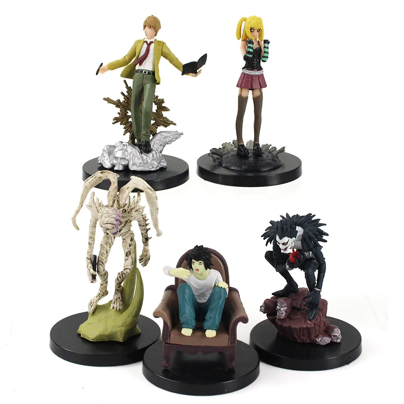 5 шт./лот 7 см 11 Фигурки Death Note L Killer Light Yagami Ryuuku Rem Misa коллекционные модели