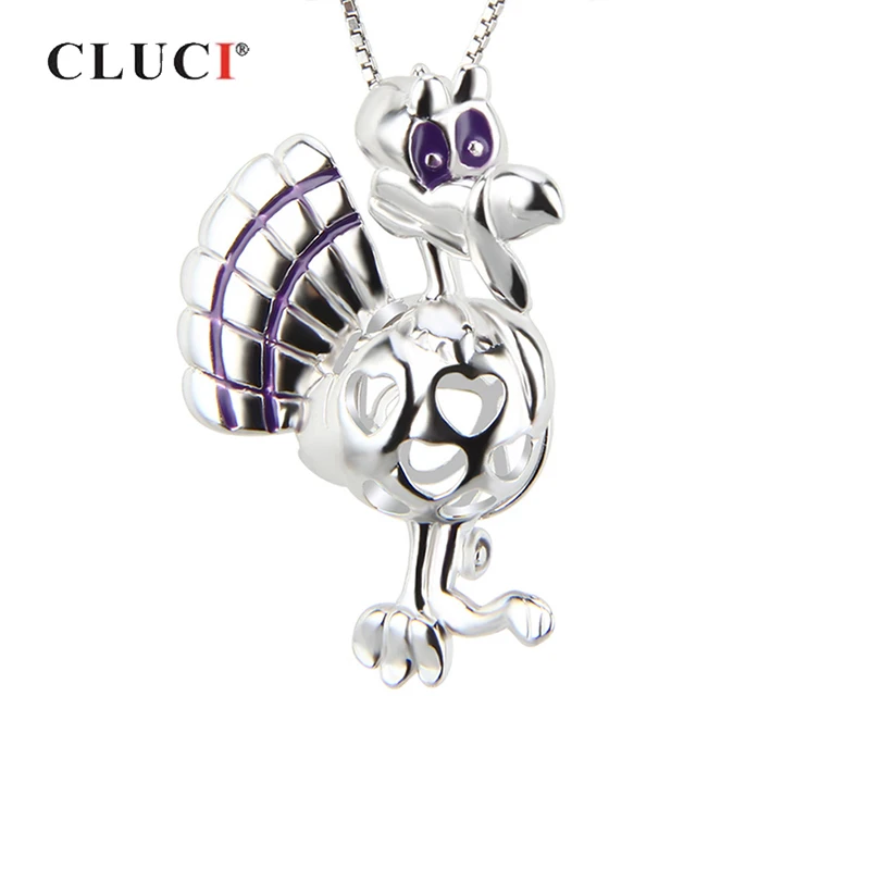 Серебряный жемчужный кулон CLUCI 925 пробы для изготовления ожерелья из жемчуга в