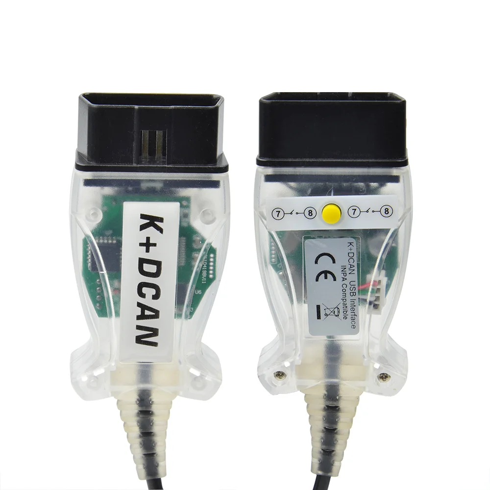 Лучший INPA K + CAN с чипом FT232RL переключателем для BMW DCAN USB-кабель зеленая печатная
