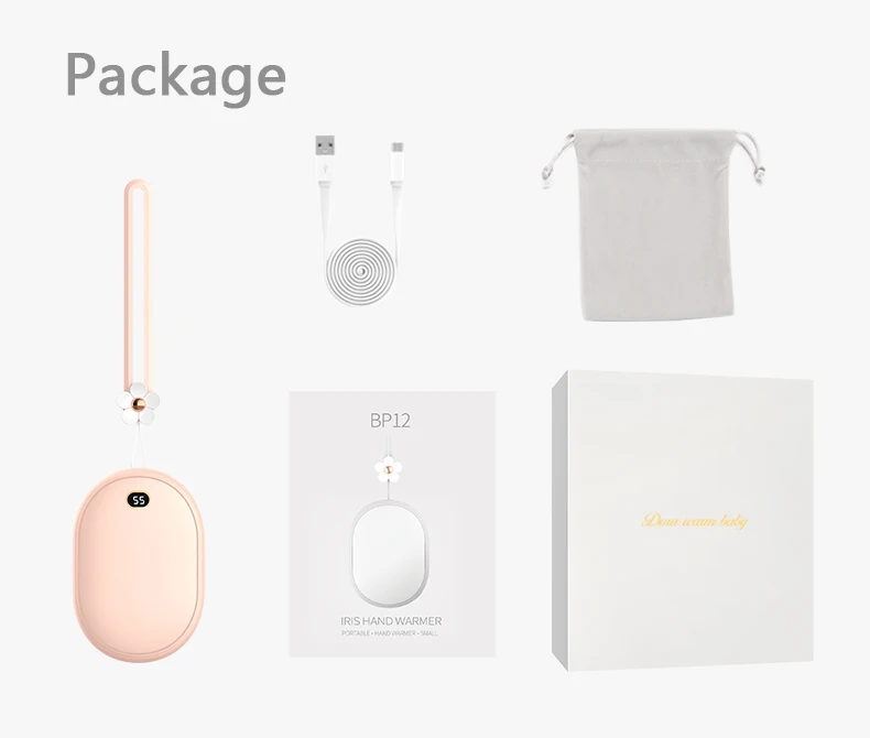 Aquecedor de Mão Portátil para Samsung Bank com Corda Bolso Mais Quente Poverbank Mini Powerbank Carregador Iphone 11 x Xiaomi Power 10000mah 15 iphone 11 x xiaomi power bank com corda