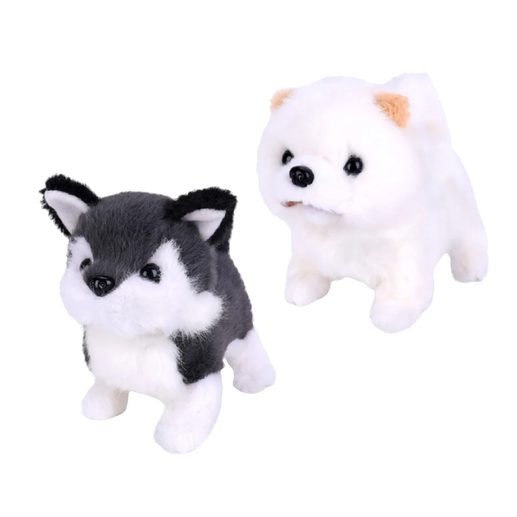 2x Smart Electronic Robot Dog Interactive Animal Puppy Plush Kids Toys Gifts