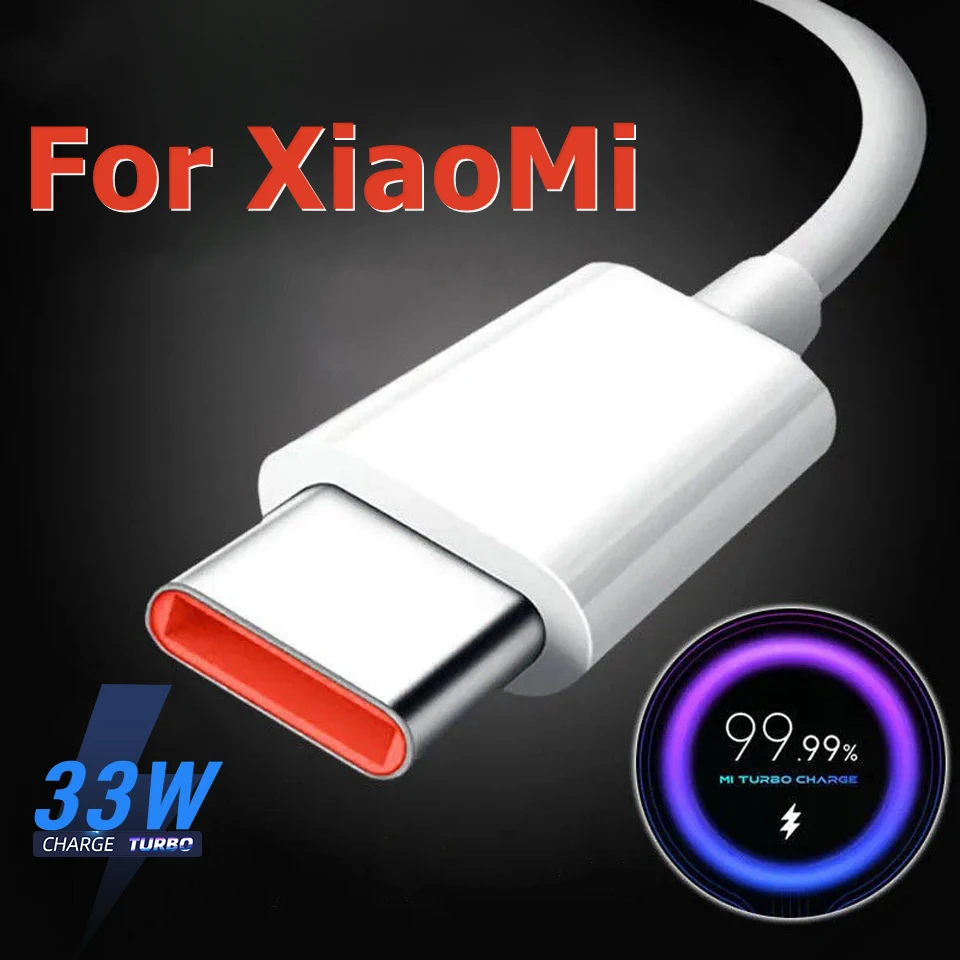 

33W Turbo Charge Cable For Redmi K40 K30 Pro USB to Type C Fast Charging Date Core For Xiaomi Mi For Mi 11 10 9 Pro 9Se CC9 Pro