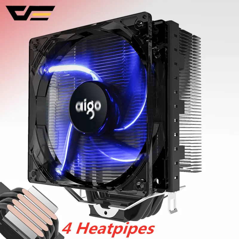 Кулер ЦП DarkFlash AIGO L4 с 4 тепловыми трубками для AMD Intel 775 1150 1151 1155 1156 радиатор 120 мм