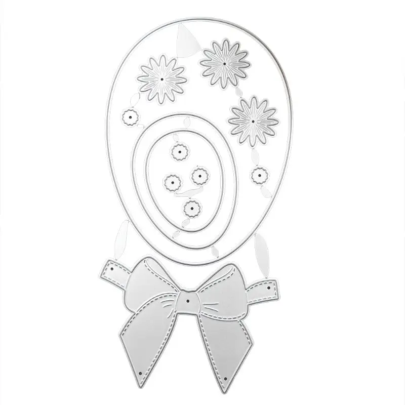

Easter Egg Bow Metal Cutting Dies Stencil Scrapbooking DIY Album Stamp Paper Art