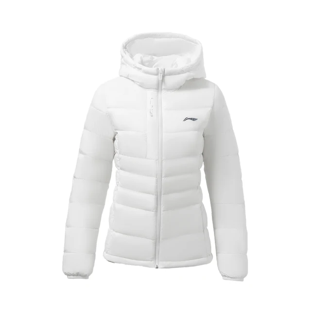 Li-ning Women Fitness Short Down Coat 90% White Duck Down Light Warm Slim  Fit Lining Hooded Winter Sports Jackets Aymr152 - Camping & Hiking Down -  AliExpress